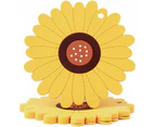 Sunflower Silicone Trivets For Hot Dishes, Drink Coasters, Housewarming Gift For Friends And Family,Yellow, L