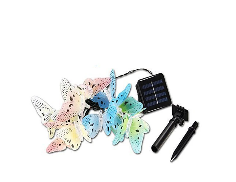 Butterfly Solar String Lights Outdoor, 12/20 Leds For Garden, Yard Decoration,Mode: 2 Mode, 20 Lights