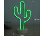 Cactus Neon Wall Bedroom Kids With Desk Frame Battery And Usb Powered Night Light Home Decor,Style2