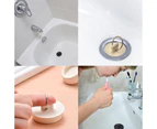 Bath Tub Drain Stoppers, Sink Bathtub Plug Rubber Kitchen Bathroom Laundry Bar Water Stopper Seal With Hanging Ring,White,38-44Mm