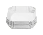 Disposable Paper Liner Square Air Fryer Baskets, Non-Stick Oil-Proof Parchment Liner Cooking Paper,White