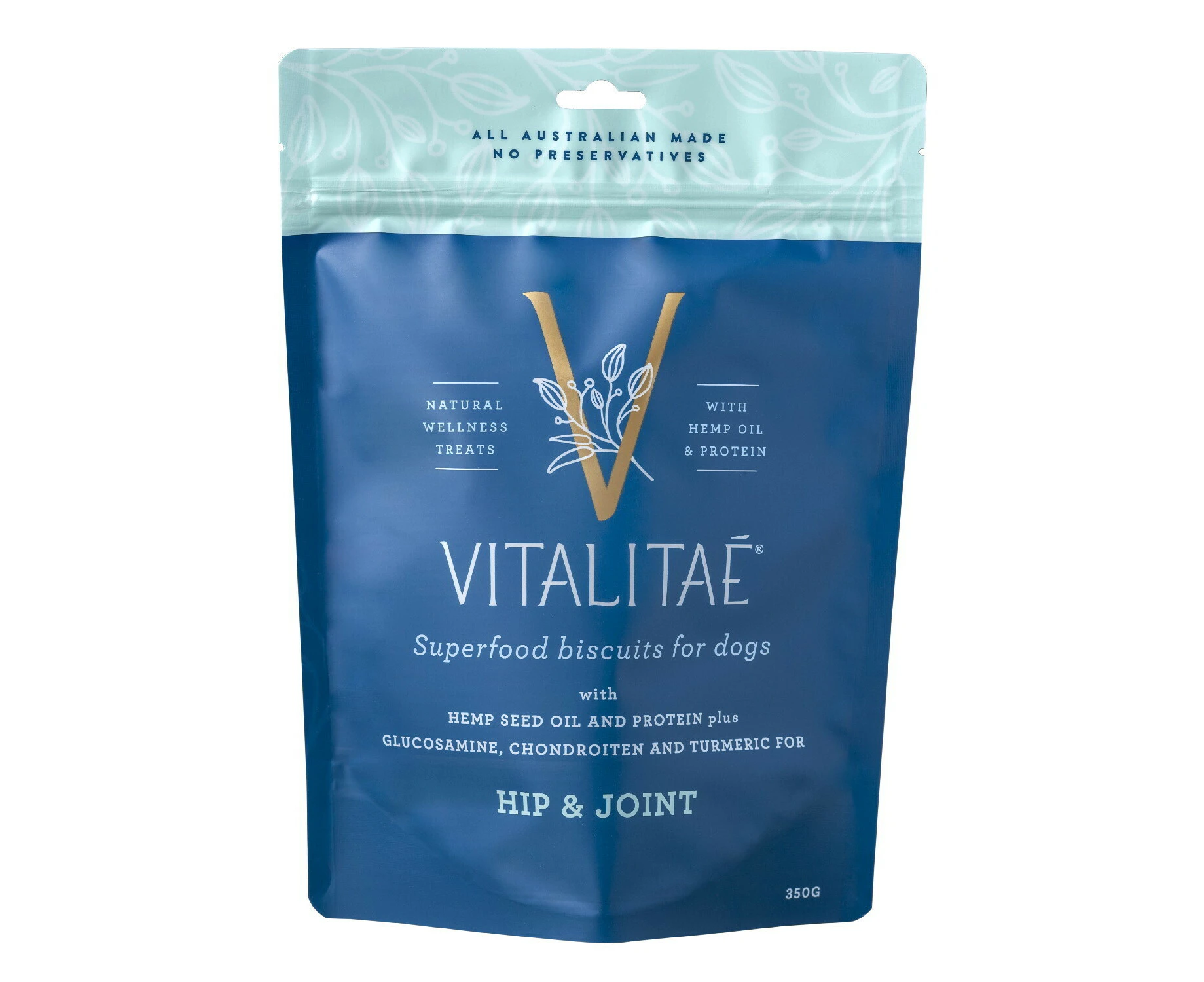 Vitalitae Dog 350g Biscuits Hip/Joint w/Hemp Oil/Protein Pet Healthy Food Treats