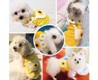 Dog Shirts For Small Dogs Cute Sunflower Puppy Cat T-Shirts Lightweight Soft Cotton Summer Pet Vest Clothes(Yellow),X-Small