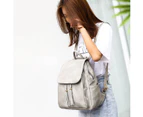 Backpack Purse For Women, Pu Leather Anti Theft Travel Backpack Purse Shoulder Bags With Tassel,Grey