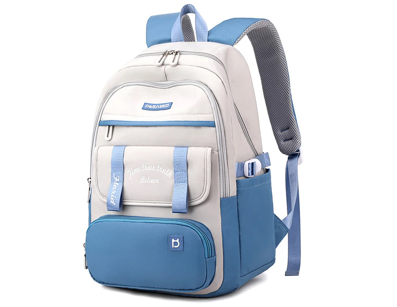 Backpacks For Kids Elementary School Bag Primary Kids Cute Bookbag Lightweight Waterproof Back To School Bags Sturdy Gifts Nylon Polyester Age,Gray Blue