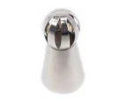 ishuif Icing Nozzle Exquisite Wide Application Stainless Steel Cake Decorating Piping Tip Baking Accessories-3