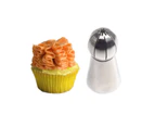 ishuif Icing Nozzle Exquisite Wide Application Stainless Steel Cake Decorating Piping Tip Baking Accessories-7