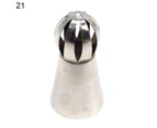 ishuif Icing Nozzle Exquisite Wide Application Stainless Steel Cake Decorating Piping Tip Baking Accessories-21