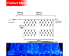 9.8Ft X 6.6Ft String Lights Mesh Lights For Christmas Wedding Party Home Garden Lawn,Blue