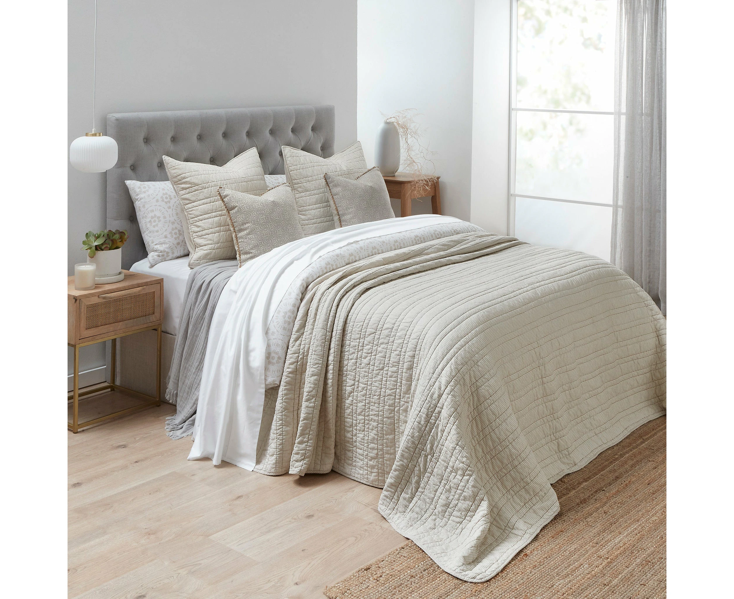 Home Beautiful Havana Coverlet 250cmX240cm Polyester/Cotton