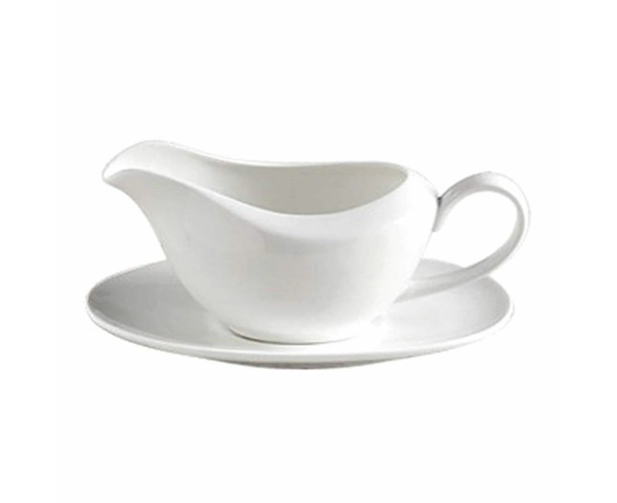 Alex Liddy Aquis Fine Bone China Gravy Boat & Saucer