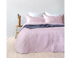 Bambury Paisley Coverlet Set Dusk Queen/King Bed Size 240X260cm in Pink