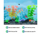 Used For Fish Tank Decoration, 10 Pieces Of High Plastic Plants, Aquarium Plants.,Combination: Mixstyle4