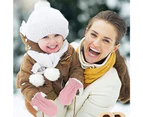 Baby Thick Fleece Lined Ski Gloves Toddlers Kids Warm Winter Full Finger Gloves,Style3,P