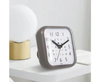 Bathroom Clock Waterproof And Fog-Proof Wall Clock Three Suction Cups Clock,Gray