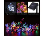 Solar String Flower Lights Multiple Leds For Garden Fences Patio Lawn, Yard, Party Decoration,Multicolored, 5M 20Led