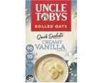 UNCLE TOBYS Oats Quick Sachets Creamy Vanilla, 10 Sachets