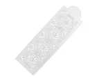 ishuif DIY Hollow Lace Flower Cake Fondant Mould Stencils Template Decorating Tool-White
