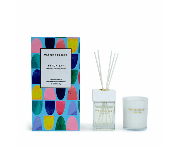 Wanderlust Diffuser & Candle Gift Pack- Byron Bay