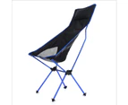 （Blue）Aluminum Alloy Folding Camping Camp Chair Outdoor Hiking Chair