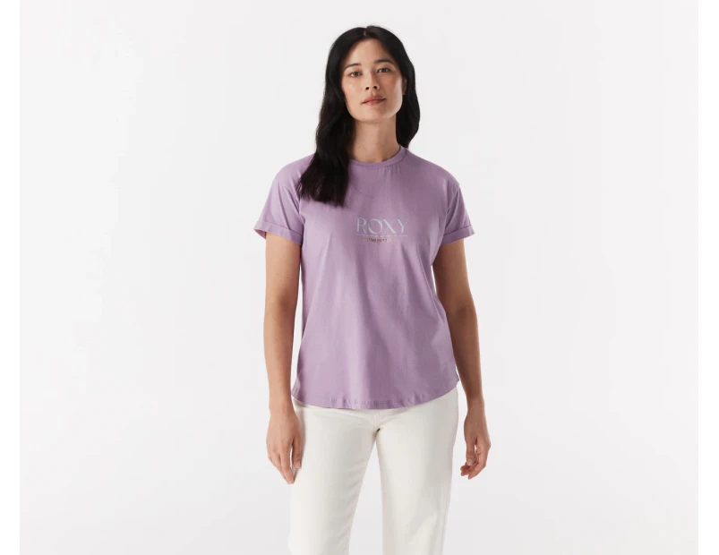 Roxy Women's Noon Ocean Tee / T-Shirt / Tshirt - Regal Orchid