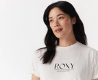 Roxy Women's Noon Ocean Tee / T-Shirt / Tshirt - Snow White