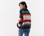 Tommy Jeans Women's Colourblock Sweater - Cobalt Sapphire/Multi