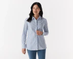 Tommy Hilfiger Women's Heritage Stripe Play Shirt - Verona Blue/Multi
