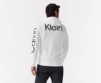 Calvin Klein Jeans Men's Travelling Logo Full-Zip Hoodie - Brilliant White