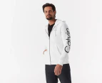 Calvin Klein Jeans Men's Travelling Logo Full-Zip Hoodie - Brilliant White