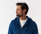 Calvin Klein Jeans Men's Travelling Logo Full-Zip Hoodie - Blue Herald