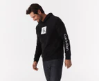 Calvin Klein Jeans Men's Travelling Logo Monogram Pullover Hoodie - Black Beauty