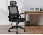 ALFORDSON Mesh Office Chair Executive Fabric Seat Tilt Gaming Racing Computer All Black