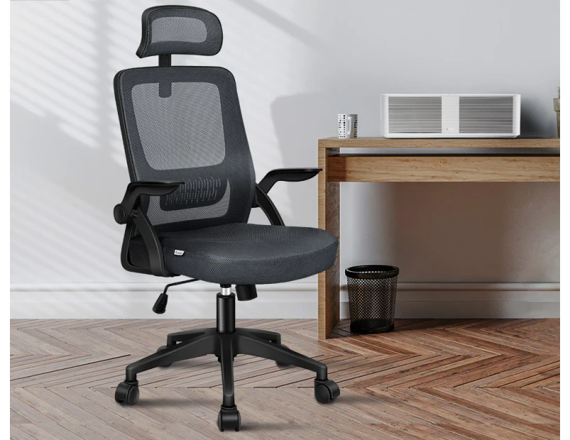 ALFORDSON Mesh Office Chair Executive Seat Tilt Gaming Racing Computer Dark Grey