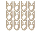 12 Pcs Folding Travel Hangers Collapsible Coat Hanger Travel Drying Rack For Clothes,Beige