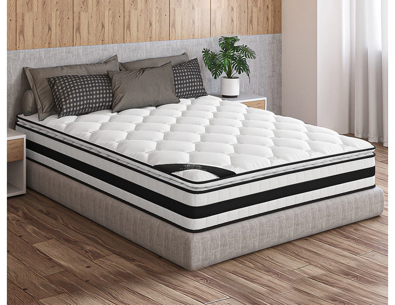 STARRY EUCALYPT Mattress Pillow Top Foam Bed Bonnell Spring 22cm