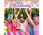 Happy Birthday Yard Banner Colorful Outdoor Decor Birthday Party Outdoor And Indoor Hanging Banners,Pattern 8