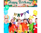 Happy Birthday Yard Banner Colorful Outdoor Decor Birthday Party Outdoor And Indoor Hanging Banners,Pattern 4