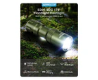 Astrolux 175°Floodlight Flashlight 1287LM 451M Long Range RGB AUX Light Design TYPE-C Fast Charging -Green