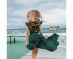 56-58Cm Hat Circumference Women'S Sun Hat Summer Sunscreen Sun Hat Beach Straw Hat And Straw Bag Set,Khaki