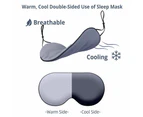 Sleeping Eye Mask Korean Version Of Ice Silk, Warm And Cool, Made Of Milk Silk And Bird'S Eye Cloth,Style1