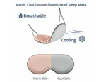 Eye Mask Double-Sided Dual-Purpose Shading And Breathable, Made Of Ice Silk And Bird'S Eye Cloth,Style1