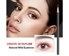 Brow & Eye Makers Brow Shaper & Eyeliner, Effortlessly Pencil Create Long-Lasting Clear Wild Eyebrows,Gray