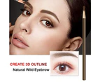 Brow & Eye Makers Brow Shaper & Eyeliner, Effortlessly Pencil Create Long-Lasting Clear Wild Eyebrows,Light Brown