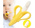 Banana Toothbrush And Teether, Baby Molar Teeth, Molar Jelly, Banana Toothbrushes, Fruit Molars, Yellow