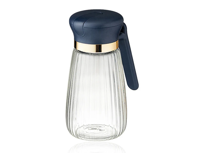 Olive Oil And Vinegar Dispenser Bottle For Open & Auto Flip Cap Oil Dispenser (500Ml/17Oz),Blue 550Ml
