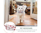 2 Pack Breakaway Cat Collars With Bowtie, Safety Buckle Cat Collars With Bell, Summer Print Collars,Tomato + Watermelon
