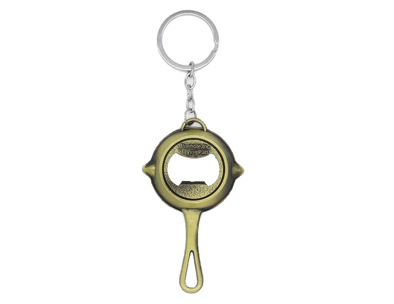 Car Keychain Pendant Pan Bottle Opener Gift,Old Green