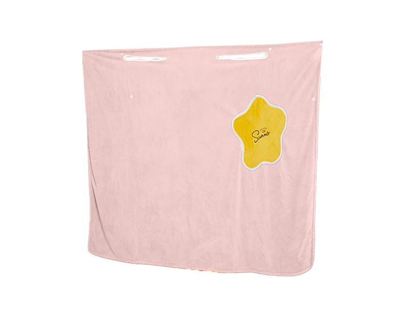 Women'S Spa Wrap Robe Set Soft Cozy Absorbent Microfiber Bath Towe,Pink,L