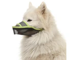 Nylon Dog Mouthpiece Is Suitable For Large Size, And Mesh Is Breathable For Chewing And Licking,Green Xl